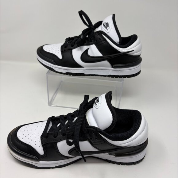 Nike Women’s Dunk Low Twist ‘Panda’ Black and White Size 7 Leather - Picture 4 of 9
